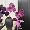 Flores artificiales con un toque de alta gama, orquídeas Bandai, para decoración del hogar, mesa de comedor de lujo ligero y decoración de entrada, y ramos de boda
