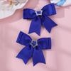 Horquilla de lazo de doble capa para niñas europeas y americanas transfronterizas, cinta de nuevo color, estrella de cinco puntas, diamante, accesorios para el cabello para niñas