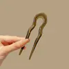 Elegante Pasador en Forma de U para Mujer, Pasador de Acrílico de Alta Gama para Peinados de Moño, Nuevo Accesorio para el Cabello Estilo Chino
