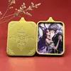 Nueva Joyería Pintada a Mano Estilo Xizang con Thangka Dorado Colorido, Caja Gahu, Zorro de Nueve Colas y Collar Colgante Amuleto