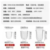 Fábrica de vasos de vidrio de borosilicato alto personaliza vasos de café de vidrio de doble pared con aislamiento, vasos de leche de vidrio creativos de grado alimenticio