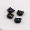 Gato Lindo de Ojos Grandes Acrílico Agujero Horizontal Cuentas Sueltas DIY Hecho a Mano Cadena para Teléfono Celular Joyería con Cuentas Material Accesorios