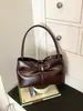 Bolso transfronterizo estilo Maillard, bolso de hombro de cuero encerado vintage para mujer, bolso de axila versátil de alta gama para el día a día