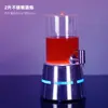 Dispensador de Vino Barra de Hielo de Acero Inoxidable Barra KTV Barril de Cerveza Máquina de Cerveza de Barril Dispensador de Cerveza Comercial Recargable Iluminación LED Barril de Cola