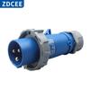 Conector ZDCEE plugue industrial base macho e fêmea 3 pinos 4 pinos 5 furos à prova d'água IP67 soquete de aviação 16A/32A