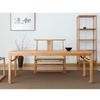 Al por mayor color madera pata de caballo mesa encerado nuevo mesa de té china Zen hogar mesa de té de olmo del norte madera maciza olmo viejo