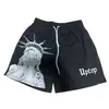 Shorts para Hombre Estilo Americano Marca de Moda Marca Retro Marca de Agua Secado Rápido Shorts de Baloncesto Moda Peculiar Verano Nuevo Casual Deportivo
