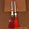 Suministro Directo de Fábrica Colgante Pequeño Buda de Boj de Gama Alta Decoración para Espejo Retrovisor de Coche Borla Colgante Xiangyun Ruyi