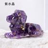 Natural cristal cascalho epóxi tridimensional geométrico Leão casa decoração desktop Crystal Crafts ornamentos atacado