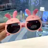 Orejas de Conejo Silicona Suave Gafas de Sol Polarizadas para Niños Gafas de Conejita HD Gafas de Dibujos Animados Lindas