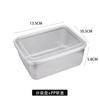 Plato cuadrado de acero inoxidable, plato multiusos grueso, plato para preparar alimentos, plato para verduras frías, plato rectangular para cocinar al vapor, plato de toalla, plato para barbacoa