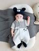 Ropa de Bebé Súper Linda, Monos de Verano para Bebé, Ropa para Niños Pequeños, Ropa para Exteriores, Panda Rayado de Luna Llena y 100 Días