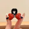 Estilo francés suave peinado semi-recogido pinza de garra pequeña pinza para el pelo pequeña dulce de hada de alta gama tocado fresco para el cabello que no tira