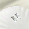 Brincos Azuis de Estrela-do-Mar Grandes e Pequenos para Verão Feminino, Estilo Férias na Praia, Brincos Frescos com Senso de Design