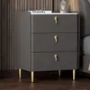 Mesita de noche moderna minimalista de madera maciza para dormitorio, uso doméstico, armario de almacenamiento simple de alta gama para apartamentos de alquiler