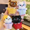 Jinnew Original Nuevo Estilo Chino Gato Pequeño Peluche Llavero Colgante Encanto Linda para Bolsa Muñeca de Dibujos Animados Venta al por Mayor