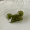 Pinza Lateral de Ácido Acético de 4 mm de Espesor ~ Estilo Japonés Coreano Lindo Orejas de Mickey Pinza para Cola de Caballo Pinza Pequeña para el Cabello Pinza para Flequillo Accesorio para el Cabello