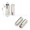 7x20/7x15mm con agujero de 5mm aleación de zinc doble agujero costura forma de campana metálica botones ajustables venta al por mayor