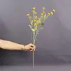 Flores de maíz aterciopeladas de múltiples cabezas al por mayor transfronterizas, decoración de sala de estar modelo de jardín de Monet, flores artificiales
