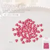 Joias para Nail Art Coração Fita Laço Flor Rasteirinhas Coração de Pêssego Cor de Pele Resina Decoração de Unha Usável 50 Peças