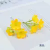 Flores de Jasmim Simuladas Fio Caixa de Flores Pacote de Material Acessórios Manuais DIY Presilha de Cabelo Adorno de Cabeça Grampo para Borda do Cabelo Parede de Flores de Casamento Arranjo de Flores