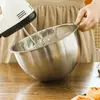 Bacia de Aço Inoxidável de Grau Alimentício para Bater Ovos, Bacia Especial para Bater Creme para Assar, Tigela de Cozinha Doméstica Anti-respingo para Misturar Bolo