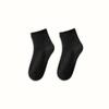 Meias Zhuji Meias masculinas brancas de cano médio Four Seasons Couple's Odor-proof respirável Suor-absorvente Meias esportivas Meias curtas de algodão Meias masculinas