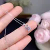 Venta al por mayor de fábrica explosiones colgante natural de acuamarina plata S925 incrustado piedra principal 4x 6 mm caliente Europa y Estados Unidos una generación