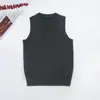 Fábrica de Punto al por Mayor 21 Colores Uniforme Jk Chaleco de Color Liso Estilo Japonés Cuello en V Jersey Chaleco de Punto Otoño e Invierno