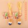 Llavero Original Genuino Caniche del Bosque Muñeco Cachorro Dibujo Animado Lindo Colgante Pequeño para Bolsos de Pareja Regalo Pequeño