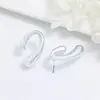 Pendientes de C-shape de Moda con Sentido de Diseño de Nicho para Mujer, Pendientes de Botón Versátiles y Modernos, Pendientes de Botón Geométricos, Joyería de Oreja Exquisita y Elegante para Mujer