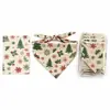 Bandana de Natal personalizada para pet, cachecol para pescoço de cachorro com impressão de logo, produção de amostra baseada nas imagens fornecidas, processamento pelo fabricante suportado