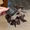 Lazo Retro Dulce y Fresco Estilo Coreano con Estampado de Leopardo para el Cabello para Mujeres para Atar su Cabello, Diadema Ponytail de Alta Gama y a la Moda