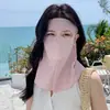 Máscara de Proteção Solar Rosto Inteiro Máscara Anti-UV para Mulheres 2026 Novo Modelo Facekini Proteção do Pescoço Verão Respirável Máscara Facial para Ciclismo