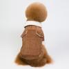 Suprimentos para Pets Outono/Inverno Casaco de Duas Pernas Espesso com Forro de Lã Roupas para Cachorro de Couro de Cordeiro Bago de Veludo Roupas para Luta de Cães