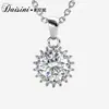Colar com Pingente de Design Geométrico Levemente Luxuoso Prata de Lei S925 Pingente de Diamante Mosan Colar de Moda de Nicho Amazon AliExpress