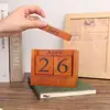Armário de Armazenamento de Mesa Simples de Madeira para Casa com Calendário, Armário de Armazenamento com Gavetas Multicamadas, Caixa de Armazenamento Tipo Gaveta Estilo Vintage