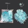 Adesivos de Parede Luminosos Estrela 3cm Lua 8cm Fluorescentes Brilhantes Tridimensionais Adesivos de Decoração para Quarto de Criança Adesivos Luminosos Transfronteiriços para Geladeira