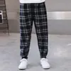 Pantalones Casuales de Otoño e Invierno para Niños, Pantalones Deportivos de Moda para Niños y Niñas, Pantalones a Cuadros con Forro Polar para Niños Pequeños y Medianos