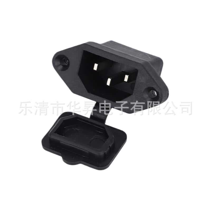 三竖带橡胶盖全铜防水防尘防潮连体插座5