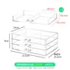 Gaveta de armazenamento com contas cristal de vidro contas espalhadas armário compartimento para joias mesa transparente feito à mão DIY caixa de material