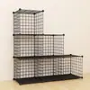 Prateleira de Armazenamento de Malha de Metal, Prateleira de Armazenamento Desmontável e Livremente Combinável, Prateleira de Armazenamento de Estante de Livros de Camadas Múltiplas, Suprimento Transfronteiriço