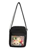 Bolsa pequena de armazenamento com vibe suave e nebulosa estilo floresta, adequada para garotas Harajuku e estudantes para passeios diários, bolsa transversal versátil