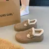 Pantuflas de algodón todo incluido para mujer, nuevo estilo 2026, zapatos esponjosos de otoño e invierno para mujer, modernos y versátiles, populares zapatos de algodón para la nieve