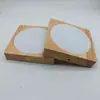 Luz de Noche de Madera Maciza Acrílica Base Luminosa de Madera Cuadrada LED Soporte de Lámpara de Carga Interruptor USB Luz de Noche