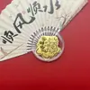 Insignias Corporativas Personalizadas Logo Oro Puro 999 Doce Signos del Zodíaco Pegatinas para Teléfono Móvil Piezas de Oro Zodiacales Creativas Regalos Venta al por Mayor