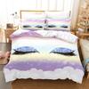 Conjunto de Cama de Três Peças Estampado Digitalmente Pode Ser Encomendado de Acordo com Desenhos e Amostras, Fabricante de Conjunto de Olhos e Boca Têxtil Doméstico Transfronteiriço