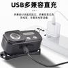 Faro de Inducción Luz Fuerte Carga USB Faro Iluminación Nocturna Linterna Led Exterior Montado en la Cabeza Faro Nocturno para Pesca