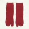 Calcetines de Dos Dedos para Mujer, Color Sólido, Estilo Delgado, Estilo Japonés, Calcetines de Dedos Divididos, Calcetines de Dos Dedos de Media Pantorrilla, Calcetines de Dedos Divididos al por Mayor