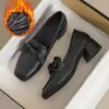 Sapatos Femininos de Couro Genuíno 2026 Outono Estilo Britânico Preto Solado Macio Meia-Salto Mocassins Sapatos de Trabalho Confortáveis